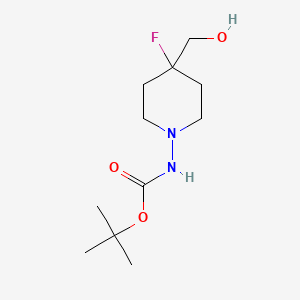 tert-Butyl (4-fluoro-4-(hydroxymethyl)piperidin-1-yl)carbamate