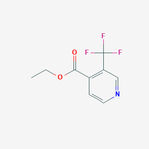 molecular formula C9H8F3NO2 B1393082 3-(三氟甲基)异烟酸乙酯 CAS No. 1214337-41-3