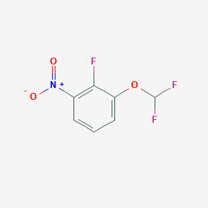 molecular formula C7H4F3NO3 B1393083 1-(二氟甲氧基)-2-氟-3-硝基苯 CAS No. 1214326-24-5