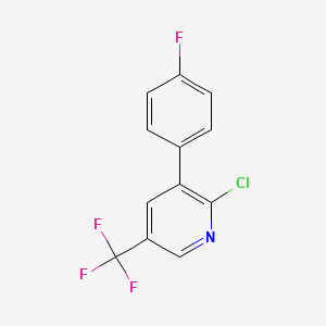 molecular formula C12H6ClF4N B1393088 2-氯-3-(4-氟苯基)-5-(三氟甲基)吡啶 CAS No. 1214340-21-2