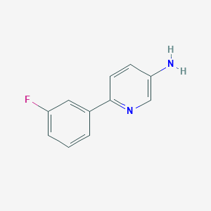 molecular formula C11H9FN2 B1393094 6-(3-氟苯基)吡啶-3-胺 CAS No. 1214327-17-9