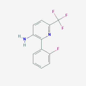 B1393095 2-(2-Fluorophenyl)-6-(trifluoromethyl)pyridin-3-amine CAS No. 1214334-88-9