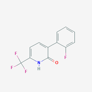B1393098 3-(2-Fluorophenyl)-6-(trifluoromethyl)pyridin-2-ol CAS No. 1214385-76-8