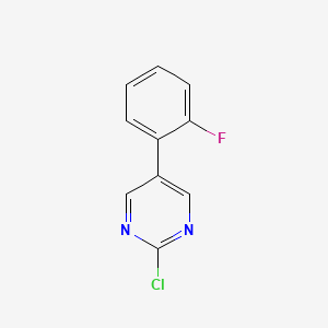 B1393099 2-Chloro-5-(2-fluorophenyl)pyrimidine CAS No. 1048338-45-9