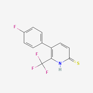 B1393100 5-(4-Fluorophenyl)-6-(trifluoromethyl)pyridine-2-thiol CAS No. 1214342-69-4