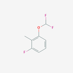 B1393103 1-(Difluoromethoxy)-3-fluoro-2-methylbenzene CAS No. 1214333-52-4