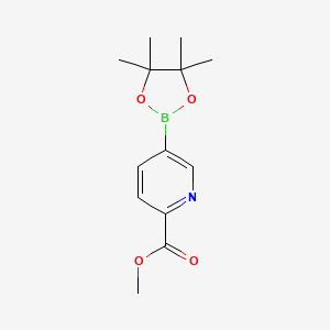 molecular formula C13H18BNO4 B1393108 5-(4,4,5,5-四甲基-1,3,2-二氧杂硼环-2-基)吡啶甲酸甲酯 CAS No. 957065-99-5