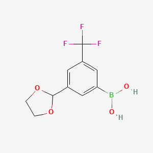 3-(1,3-Dioxolan-2-yl)-5-(trifluoromethyl)phenylboronic acid