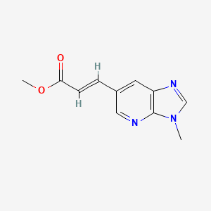 molecular formula C11H11N3O2 B1393116 (E)-Methyl 3-(3-methyl-3H-imidazo[4,5-b]pyridin-6-yl)acrylate CAS No. 1186405-22-0
