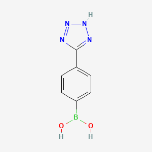 molecular formula C7H7BN4O2 B1393119 (4-(2H-四唑-5-基)苯基)硼酸 CAS No. 179942-55-3