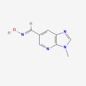 molecular formula C8H8N4O B1393123 (E)-3-甲基-3H-咪唑并[4,5-b]吡啶-6-甲醛肟 CAS No. 1186405-20-8