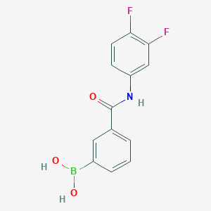molecular formula C13H10BF2NO3 B1393124 (3-((3,4-二氟苯基)氨基羰基)苯基)硼酸 CAS No. 1072946-15-6