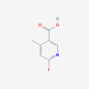 molecular formula C7H6FNO2 B1393135 6-Fluoro-4-methylnicotinic acid CAS No. 944582-95-0