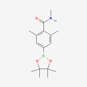 molecular formula C16H24BNO3 B13931442 N,2,6-trimethyl-4-(4,4,5,5-tetramethyl-1,3,2-dioxaborolan-2-yl)benzamide 