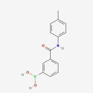 molecular formula C14H14BNO3 B1393146 3-(p-Tolylcarbamoyl)phenylboronic acid CAS No. 1072946-03-2