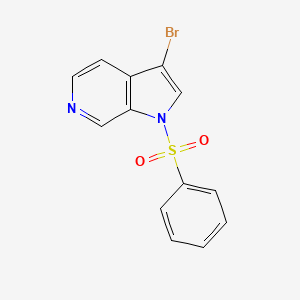 molecular formula C13H9BrN2O2S B1393149 3-溴-1-(苯磺酰基)-1H-吡咯并[2,3-c]吡啶 CAS No. 1174038-64-2