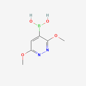 molecular formula C6H9BN2O4 B1393150 （3,6-二甲氧基嘧啶并哒嗪-4-基）硼酸 CAS No. 1015480-87-1