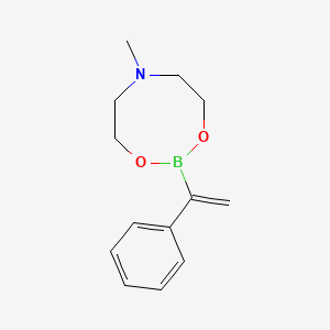 molecular formula C13H18BNO2 B1393151 6-甲基-2-(1-苯乙烯基)-1,3,6,2-二噁杂硼环烷 CAS No. 1150114-41-2