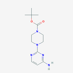molecular formula C13H21N5O2 B1393161 tert-Butyl 4-(4-aminopyrimidin-2-yl)piperazine-1-carboxylate CAS No. 1041054-18-5