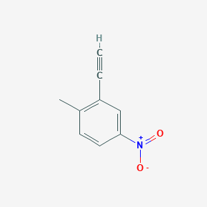 molecular formula C9H7NO2 B1393163 2-Ethynyl-1-methyl-4-nitrobenzene CAS No. 1233521-02-2