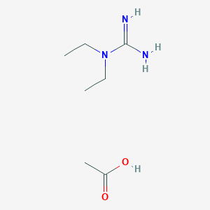 molecular formula C7H17N3O2 B1393172 N,N-二乙基胍乙酸盐 CAS No. 1208081-42-8