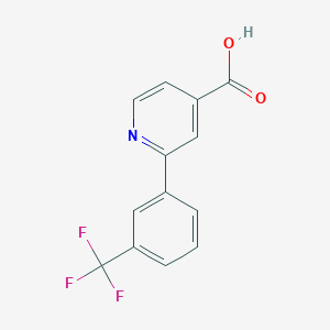 molecular formula C13H8F3NO2 B1393177 2-(3-(三氟甲基)苯基)异烟酸 CAS No. 1226291-45-7