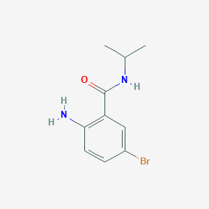molecular formula C10H13BrN2O B1393180 2-Amino-5-bromo-N-isopropylbenzamide CAS No. 1263377-52-1