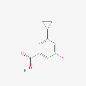 molecular formula C10H9IO2 B13931929 3-Cyclopropyl-5-iodobenzoic acid 