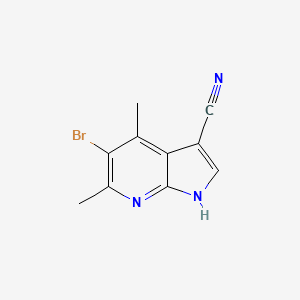 5-bromo-4,6-dimethyl-1H-pyrrolo[2,3-b]pyridine-3-carbonitrile