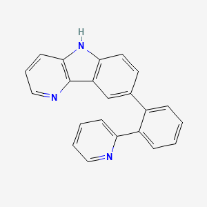 B1393199 8-[2-(2-Pyridyl)phenyl]-5H-pyrido[3,2-b]indole CAS No. 1251503-35-1