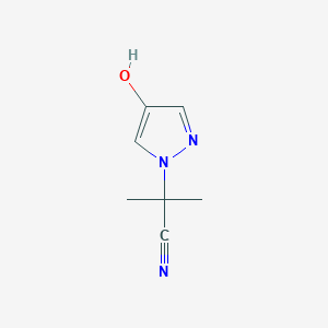 2-(4-Hydroxy-1H-pyrazol-1-yl)-2-methylpropanenitrile