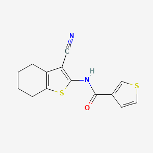 3-Thiophenecarboxamide, N-(3-cyano-4,5,6,7-tetrahydrobenzo[b]thien-2-yl)-