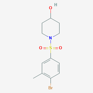 1-(4-Bromo-3-methyl-benzenesulfonyl)-piperidin-4-ol