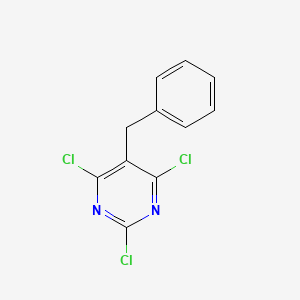 molecular formula C11H7Cl3N2 B13932025 5-Benzyl-2,4,6-trichloropyrimidine CAS No. 14273-79-1