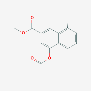 4-(Acetyloxy)-8-methyl-2-naphthalenecarboxylic acid methyl ester