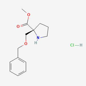 Methyl (R)-2-((benzyloxy)methyl)pyrrolidine-2-carboxylate hydrochloride