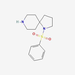 molecular formula C14H20N2O2S B13932046 1-(Phenylsulfonyl)-1,8-diazaspiro[4.5]decane 