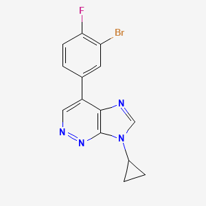 4-(3-Bromo-4-fluorophenyl)-7-cyclopropyl-7H-imidazo[4,5-c]pyridazine