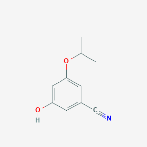 molecular formula C10H11NO2 B13932054 3-Hydroxy-5-isopropoxybenzonitrile 