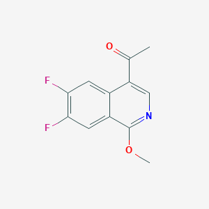 1-(6,7-difluoro-1-methoxy-4-isoquinolinyl)Ethanone