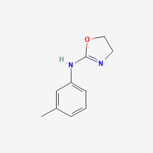 molecular formula C10H12N2O B13932081 2-(m-Toluidino)-2-oxazoline CAS No. 65536-43-8