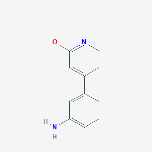 molecular formula C12H12N2O B13932100 3-(2-Methoxypyridin-4-yl)aniline 