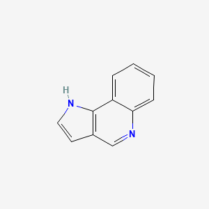 molecular formula C11H8N2 B13932155 1H-pyrrolo[3,2-c]quinoline CAS No. 233-38-5