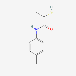 molecular formula C10H13NOS B13932208 n-(4-Methylphenyl)-2-sulfanylpropanamide CAS No. 16537-30-7