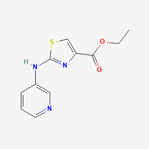 molecular formula C11H11N3O2S B1393227 2-(吡啶-3-基氨基)-噻唑-4-羧酸乙酯 CAS No. 1286721-00-3