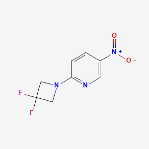 molecular formula C8H7F2N3O2 B1393250 2-(3,3-Difluoroazetidin-1-yl)-5-nitropyridine CAS No. 939376-82-6