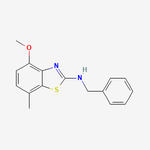 molecular formula C16H16N2OS B1393264 N-苄基-4-甲氧基-7-甲基-1,3-苯并噻唑-2-胺 CAS No. 1251614-64-8