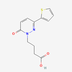 molecular formula C12H12N2O3S B1393282 4-[6-氧代-3-(2-噻吩基)嘧啶-1(6H)-基]丁酸 CAS No. 1283109-22-7