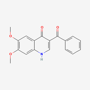 B1393299 3-Benzoyl-6,7-dimethoxy-1,4-dihydroquinolin-4-one CAS No. 1325303-43-2