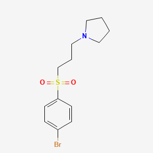molecular formula C13H18BrNO2S B1393307 1-(3-(4-溴苯磺酰)丙基)吡咯烷 CAS No. 867333-33-3